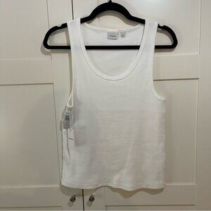 NWT Aritzia Sunday Best Venti tank top - White - Size L